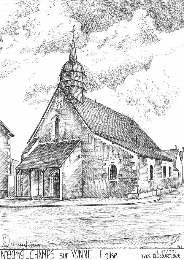 N 89119 - CHAMPS SUR YONNE - église